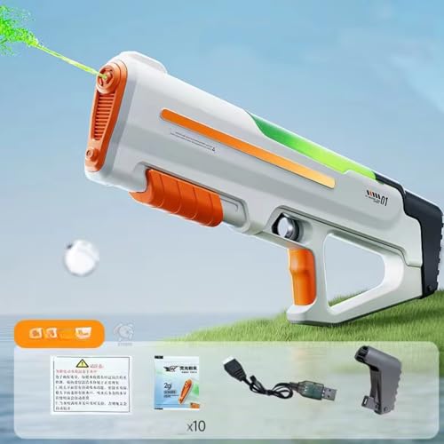 Storio Rechargeable Electric Automatic Big Powerful Holi Pichkari Water Gun Toy for Kids with Luminous Light | 600ML Inbuilt Storage | Upto 30Ft Range |High Pressure Mechanism - Image 2