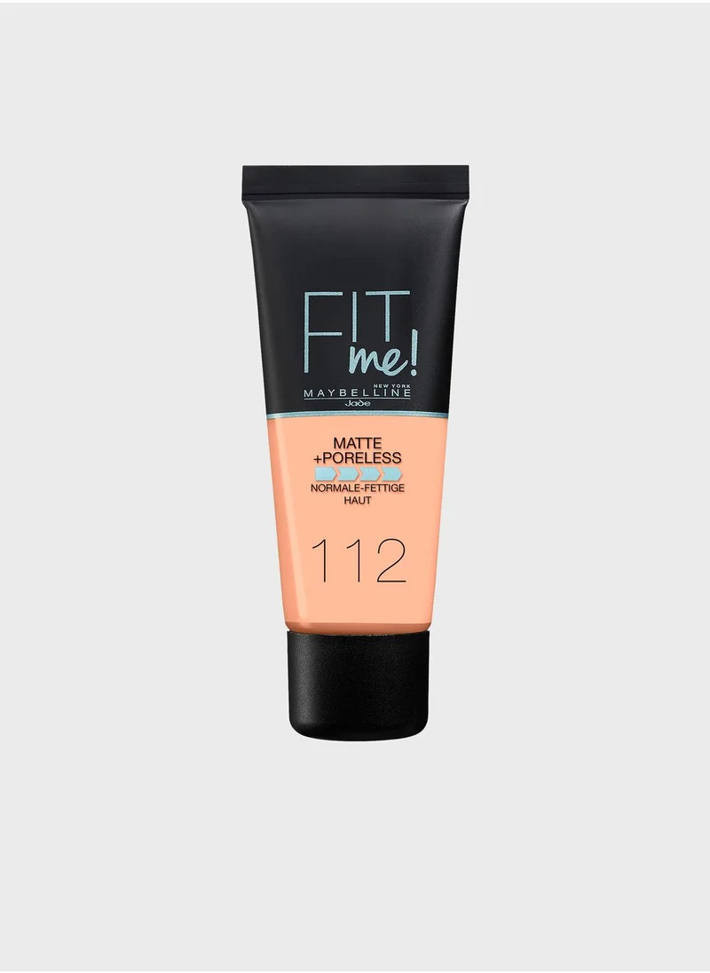 MAYBELLINE NEW YORK Fit Me Matte & Poreless Foundation -112 Soft Beige