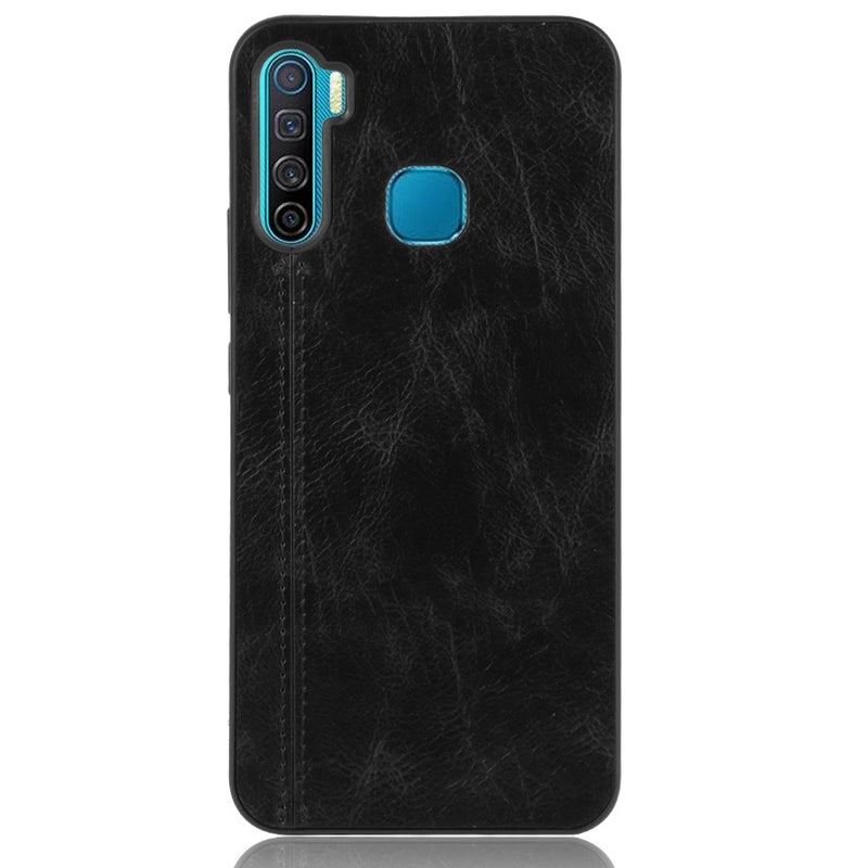 HuHa Case Cover For Infinix S5 / S5 Lite/ X652 Shockproof Sewing Cow Pattern Skin PC + PU + TPU Case(Black) - Image 2