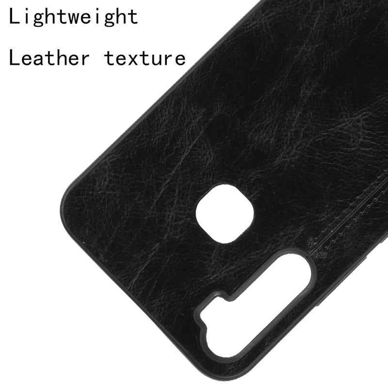 HuHa Case Cover For Infinix S5 / S5 Lite/ X652 Shockproof Sewing Cow Pattern Skin PC + PU + TPU Case(Black) - Image 4