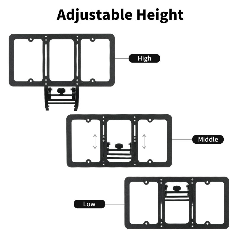 TesFram Tesla Model 3 Highland Front License Plate Holder, Height-Adjustable & No Drill License Plate Mouting Kit with Anti-Theft Features (FIt Model 3 2024-2025, No Front Bumper Camera) - Image 4