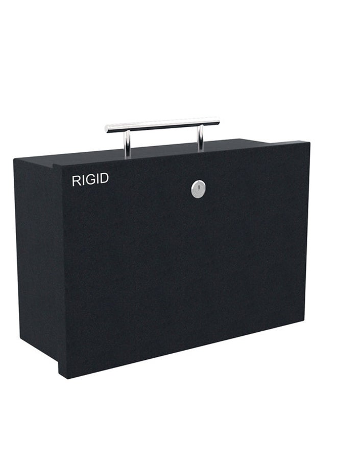 RIGID Fire Resistant Portable Steel Safe with Key Lock  - Image 1
