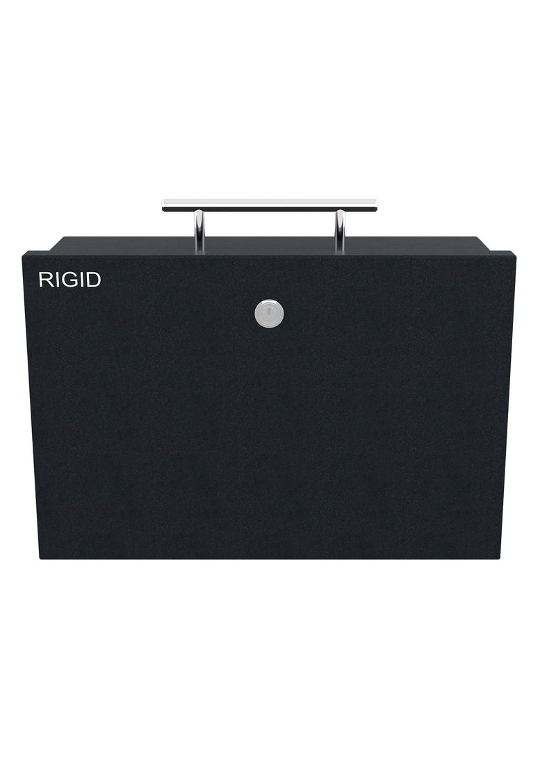 RIGID Fire Resistant Portable Steel Safe with Key Lock  - Image 5