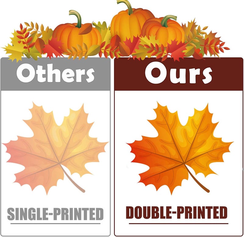 Funnlot Fall Decorations- 324 PCS Fall Window Clings Stickers Decorations for Glass Thanksgiving Autumn Decor for Home Office Classroom - Image 3