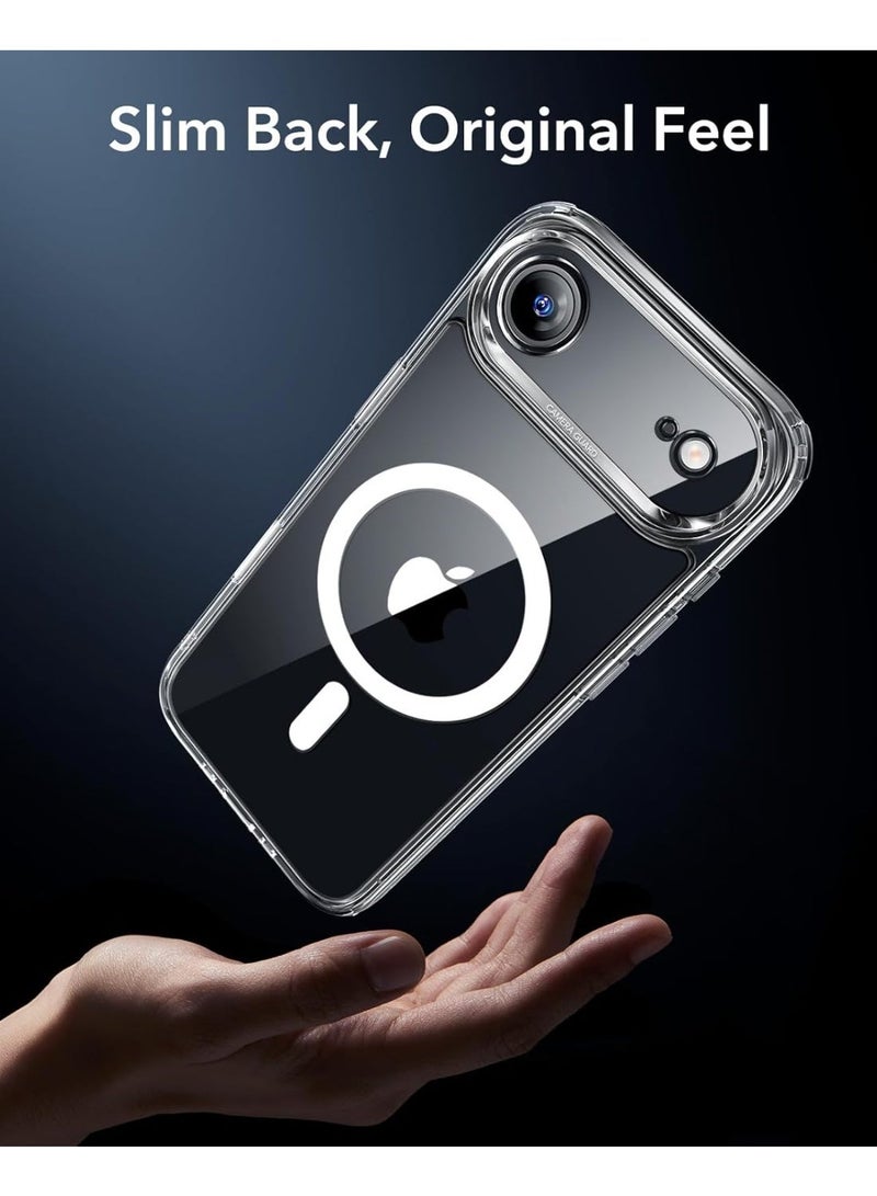 غطاء مغناطيسي شفاف لهاتف iPhone 17 Air، متوافق مع iPhone 17 Air مع MagSafe، غطاء هاتف مقاوم للصدمات بشفافة خلفية. - Image 2
