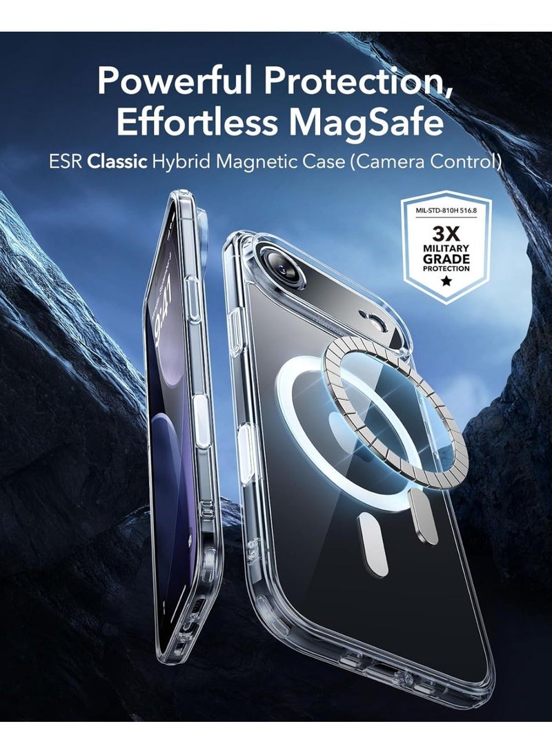 غطاء مغناطيسي شفاف لهاتف iPhone 17 Air، متوافق مع iPhone 17 Air مع MagSafe، غطاء هاتف مقاوم للصدمات بشفافة خلفية. - Image 3