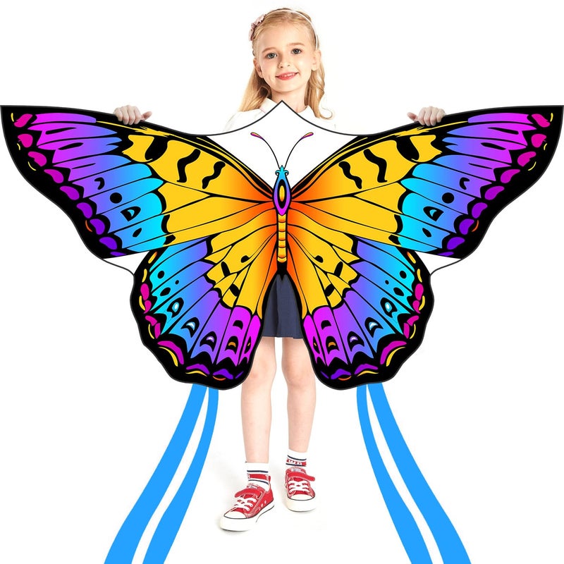 HONBO Large Butterfly Kites for Kids & Adults, Ages 2-8, Beach Kite With 300ft Line - Image 1