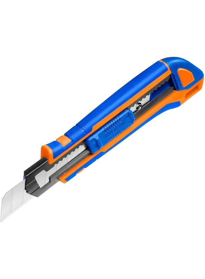 WADFOW WSK8618 Large Plastic Snap Off Blade Carpet Knife with Extra Blades 18 mm x 100 mm Size - Image 1