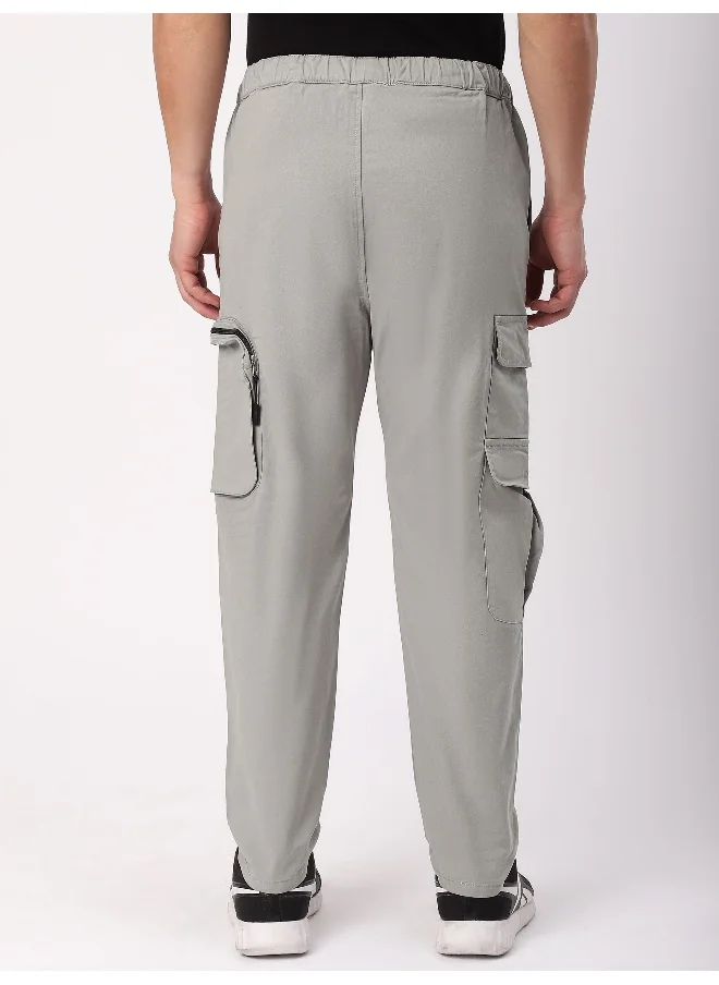 بيونغ Pale Grey Zip Pocket 3D Cargo Pants