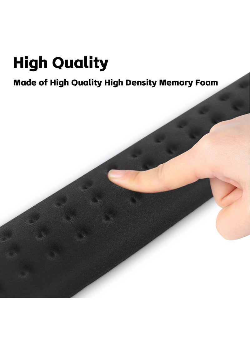 Memory Foam Keyboard Wrist Rest Pad, Mouse Wrist Rest Support, Ergonomic Hand Palm Rest Pads, Wrist Pain Relief Easy Typing, for Desktop Computer, Laptop, Mac, Gaming, Typing, Home, Office - Image 4