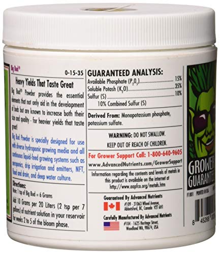 Advanced Nutrients Big Bud Powder, 130g - Image 2