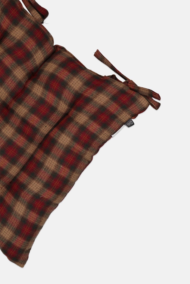 Muy Mucho Check Chair Cushion, Multicolor - Image 2