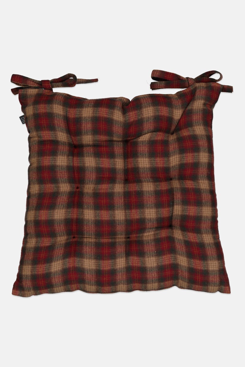 Muy Mucho Check Chair Cushion, Multicolor - Image 3