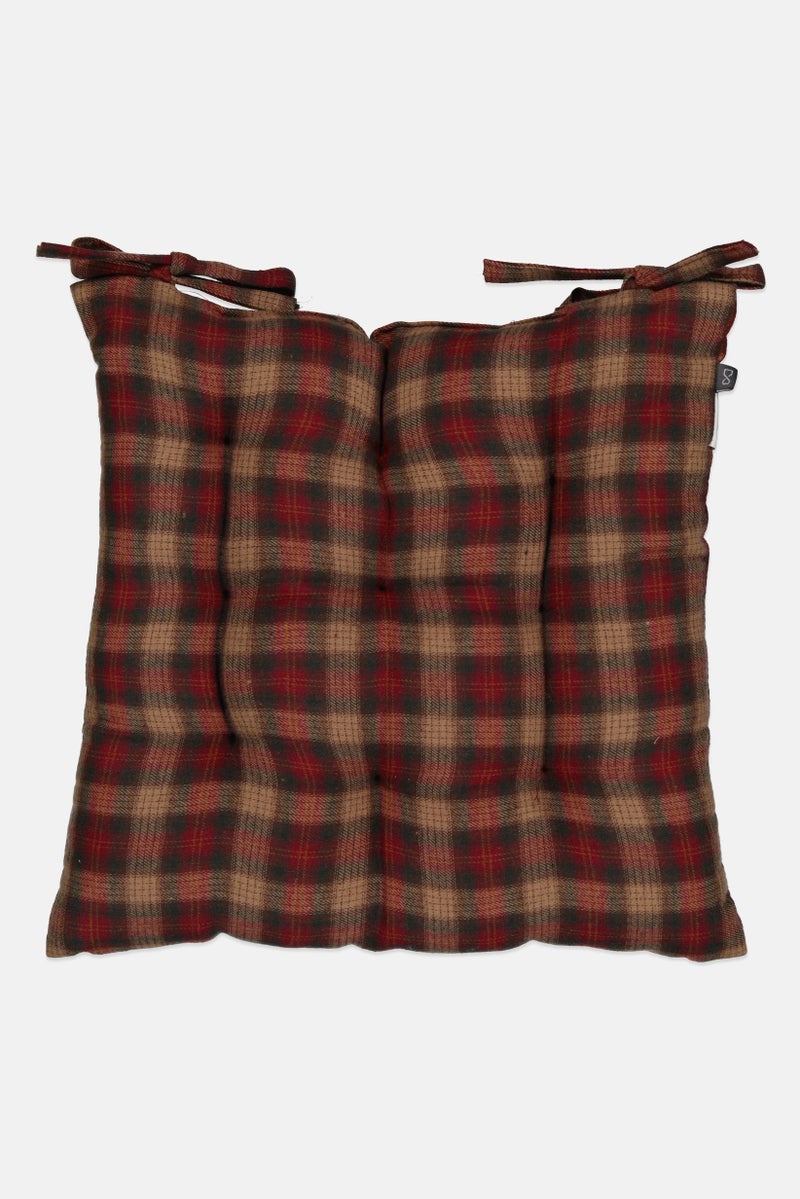 Muy Mucho Check Chair Cushion, Multicolor - Image 1