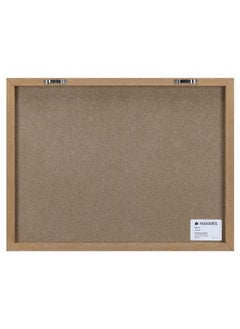 Navaris Magnetic Dry Erase Board 13 X 17 Inches Decorative White Board For Wall With Design Includes 5 Magnets And Marker Wooden Planks  - Image 4