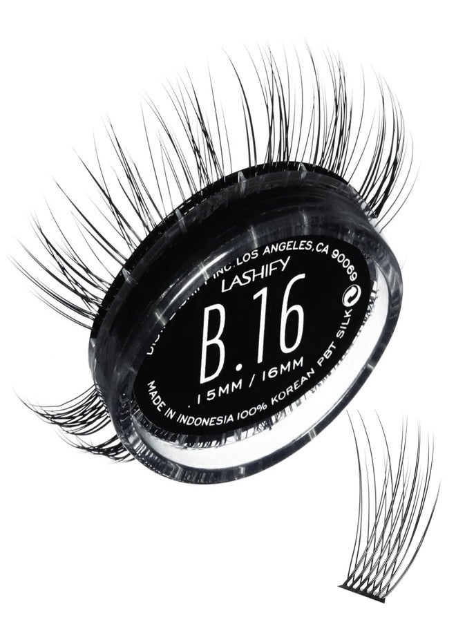Lashify Bold 16mm Gossamer Eyelash Extensions Refill, Black, DIY False Lashes for a Natural Look - Image 1