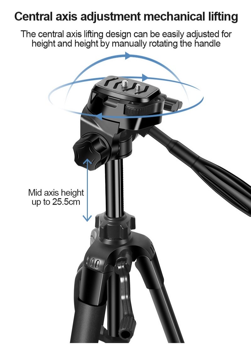 FlashHawk - Retractable Camera Tripod with Remote Control and Phone Clip for Mobile/SLR/DSLR/Gopro for Travel,Scene Photography - Image 1