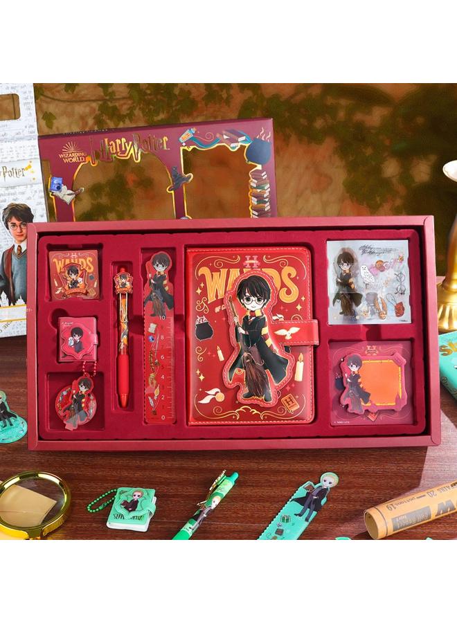 Bluejw Harry Potter Handbook Notebook Ruler Badge Stationery Suit Creative Practical Gift Cartoon Gift Bag Gift Box - Image 5
