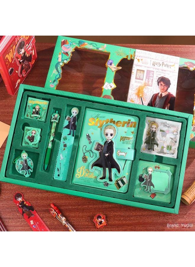 Bluejw Harry Potter Handbook Notebook Ruler Badge Stationery Suit Creative Practical Gift Cartoon Gift Bag Gift Box - Image 4