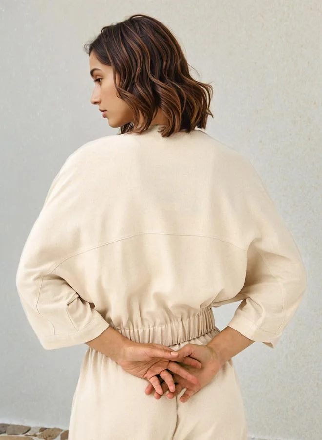 Lee Cooper Lee Cooper Cropped Collared Jacket