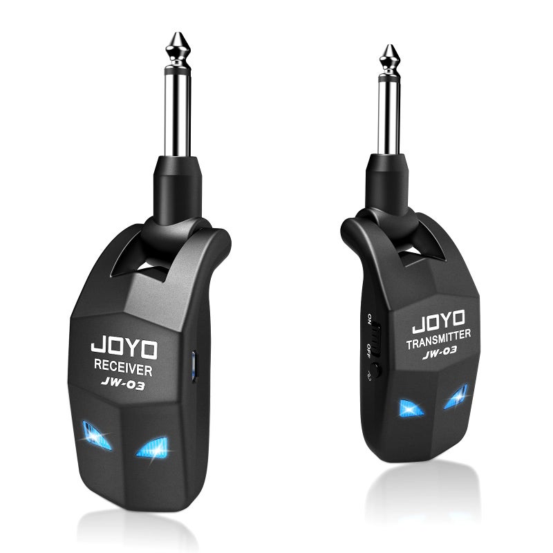 JOYO 2.4GHz Wireless Guitar System 4 Channels Rechargeable Audio Wireless Transmitter Receiver for Guitar Bass Electric Instruments (JW-03) - Image 1