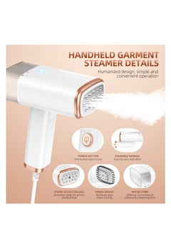 Generic Portable Handheld Clothes Steamer, 1000W Fast Heat-Up in 20 Seconds, 120ml Capacity for Home, Office & Travel Wrinkle Removal  - Image 3