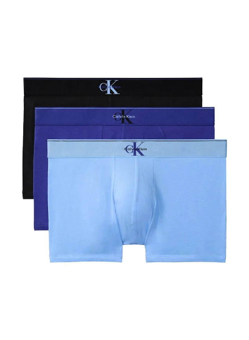 3 Pack Trunks - Graphic Monogram Cotton Stretch