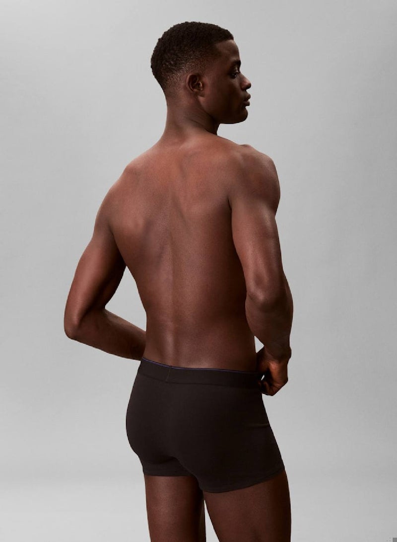 CALVIN KLEIN 3 Pack Trunks - Graphic Monogram Cotton Stretch - Image 3