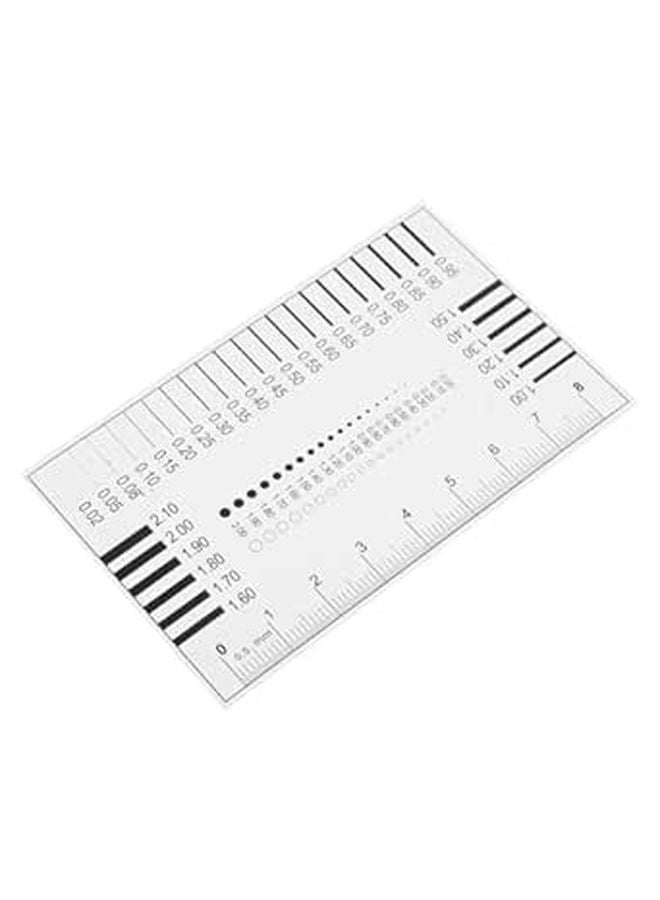 High Precision Transparency Flaw Detection Film Ruler For Line Measurement Gauge Tool - Image 1