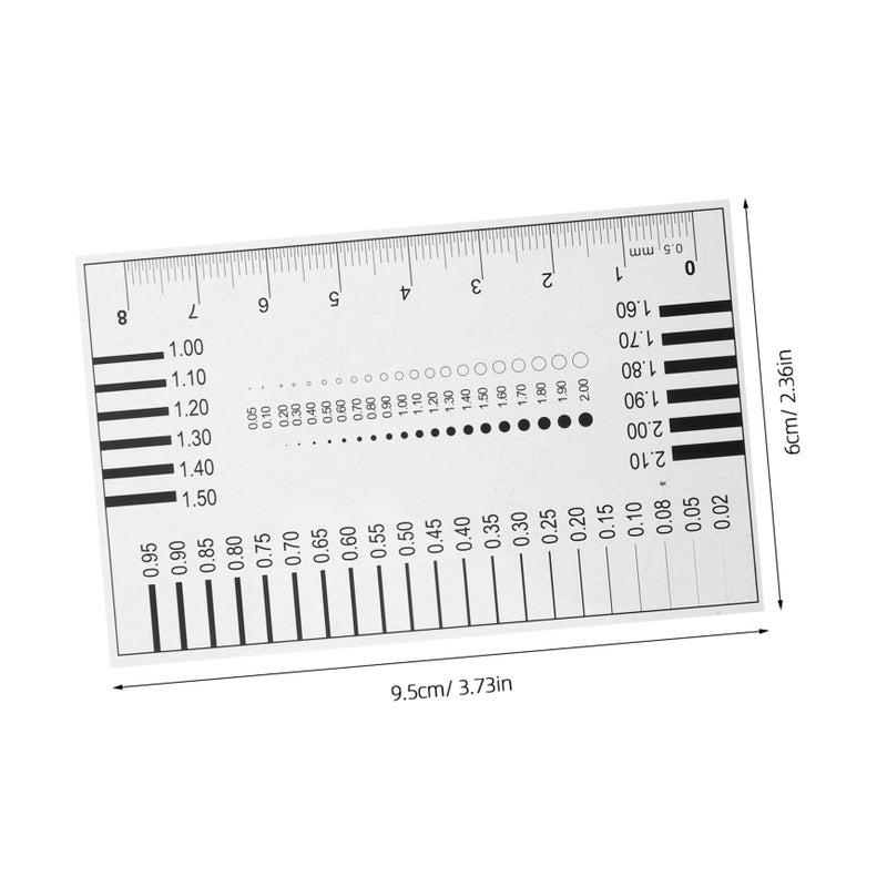 High Precision Transparency Flaw Detection Film Ruler For Line Measurement Gauge Tool - Image 3