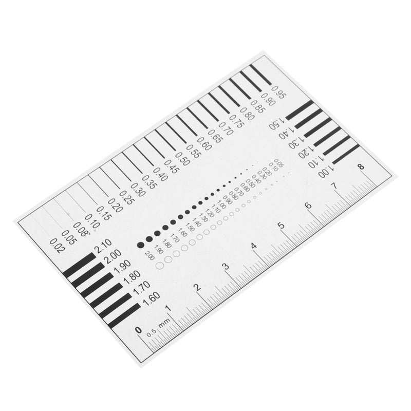 High Precision Transparency Flaw Detection Film Ruler For Line Measurement Gauge Tool - Image 2