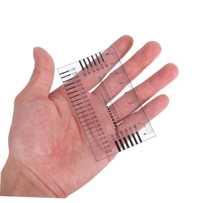 High Precision Transparency Flaw Detection Film Ruler For Line Measurement Gauge Tool - Image 5