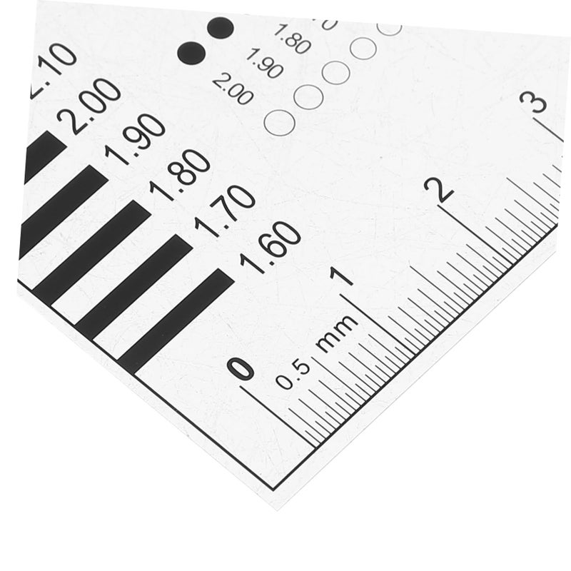 High Precision Transparency Flaw Detection Film Ruler For Line Measurement Gauge Tool - Image 4