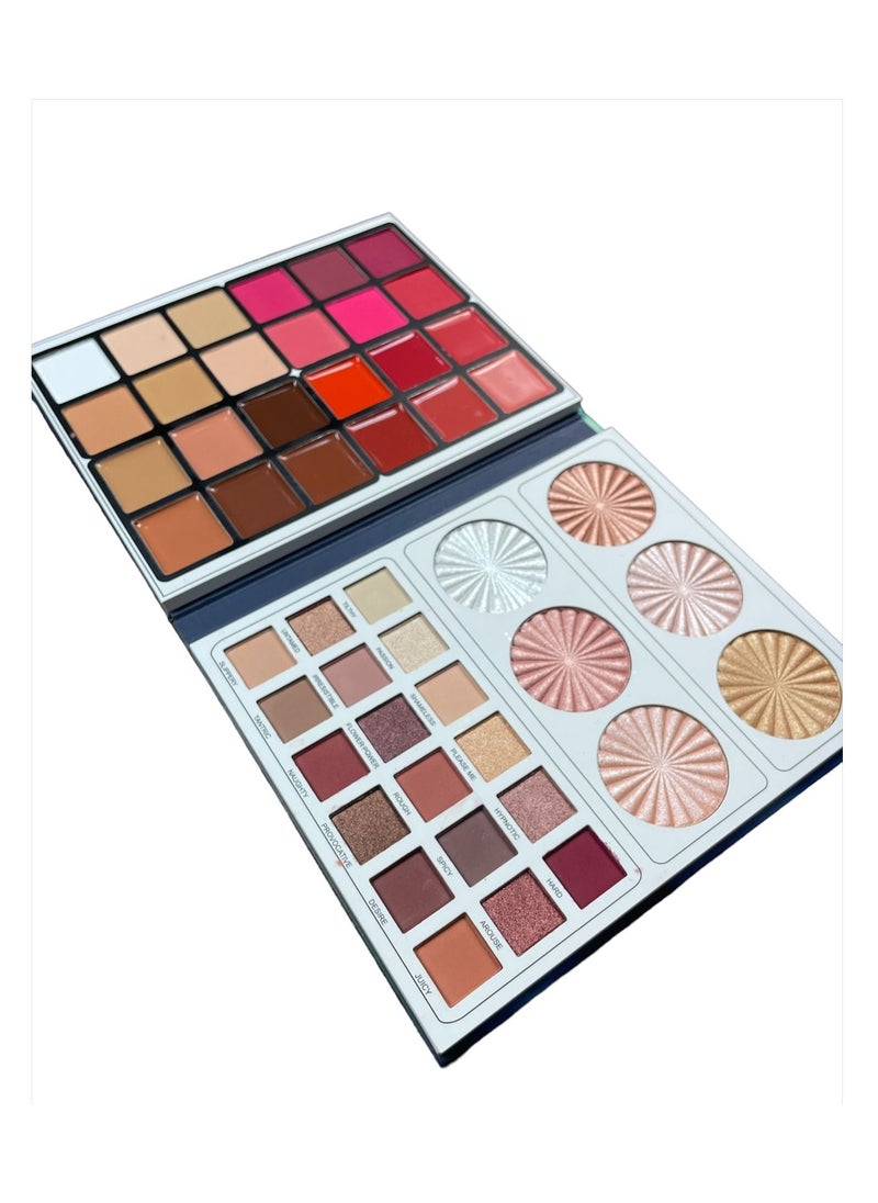 LORA Complete Eyeshadow Palette Of18Colors 6 Color Of Highlighter 12Color Of Creamy Blush And 12 Colors Of Creamy Contour  - Image 3
