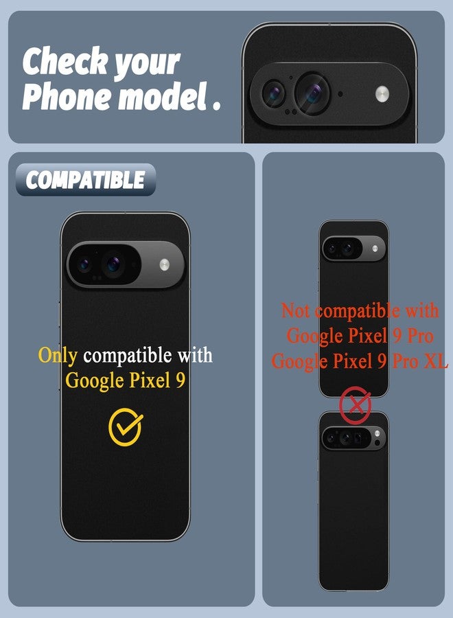 Orzero (2 Pack) Camera Lens Protector Compatible for Google Pixel 9, Protector de Cámera Premium Metal and Glass Precise Camera Cutouts High Definition Anti-Scratch (Black) - Image 2