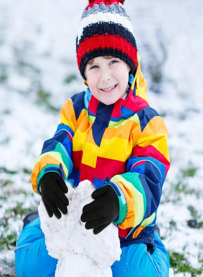 ONESING 24 Pairs Kids Gloves for Boys Girls Warm Toddler Knitted Winter Gloves Bulk Stretchy Warm Gloves for Children - Image 5