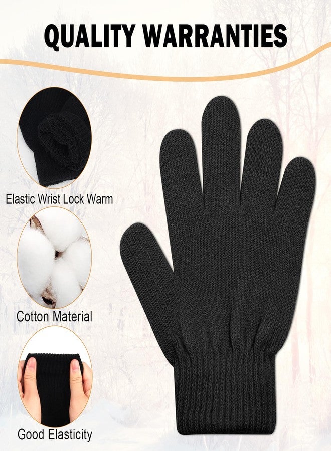 ONESING 24 Pairs Kids Gloves for Boys Girls Warm Toddler Knitted Winter Gloves Bulk Stretchy Warm Gloves for Children - Image 2