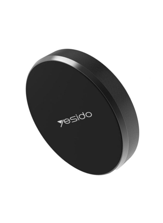 YESIDO-MAGNET HOLDER C38 - Magnetic holder for a small phone - very strong adhesive - rotatable - suitable for all cars and other places - black