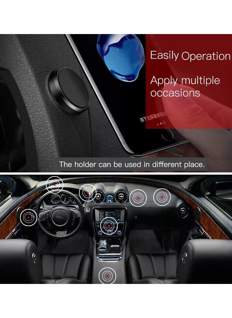 YESIDO-MAGNET HOLDER C38 - Magnetic holder for a small phone - very strong adhesive - rotatable - suitable for all cars and other places - black