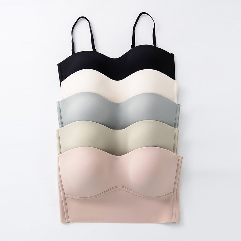 non-slip seamless strapless underwear detachable strap anti-exposure tube top breasted beauty back wrapped chest - Image 3