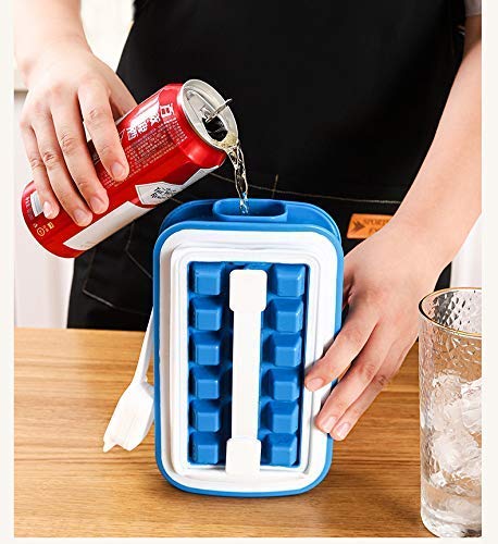 JUZR Ice Trays 36 Cells Folding Curling Ice Tray Molds Bar Maker BagIce Cube Trays Silicone with Lids Iced Drink Water Bottle QuickFreezing Artifact Ice Kettle Kitchen Tools - Image 2