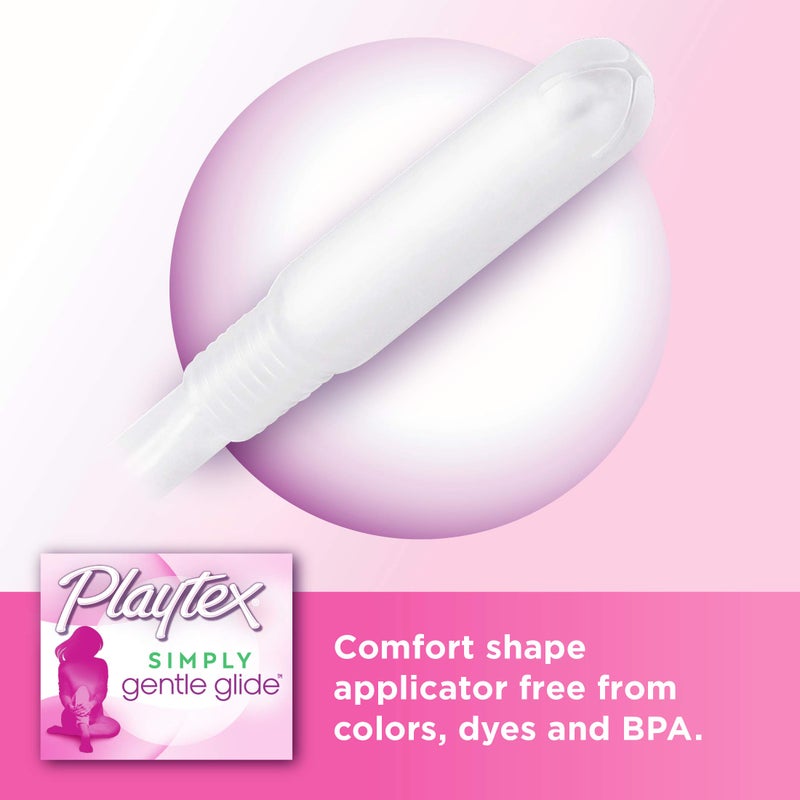 playtex تامبونز بلايتكس سيمبلي جنتل جلايد، امتصاص فائق، خالي من العطور - 36 حبة - Image 4