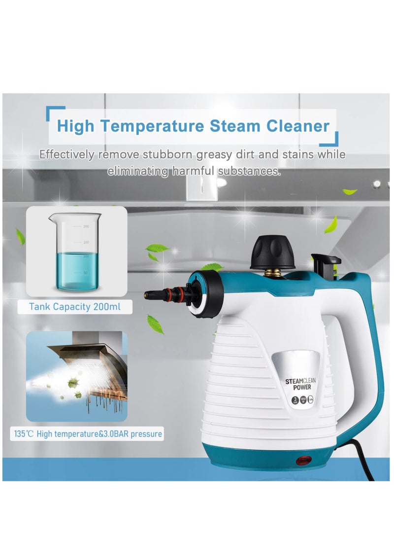 Arabest Pressurized Steam Cleaner, Handheld Steam Cleaner for Home Use, Kitchen, Bathroom, Car Detailing, Floor, Multipurpose Portable Upholstery High Pressure Steamer to Remove Grime, Grease, and More  - Image 3