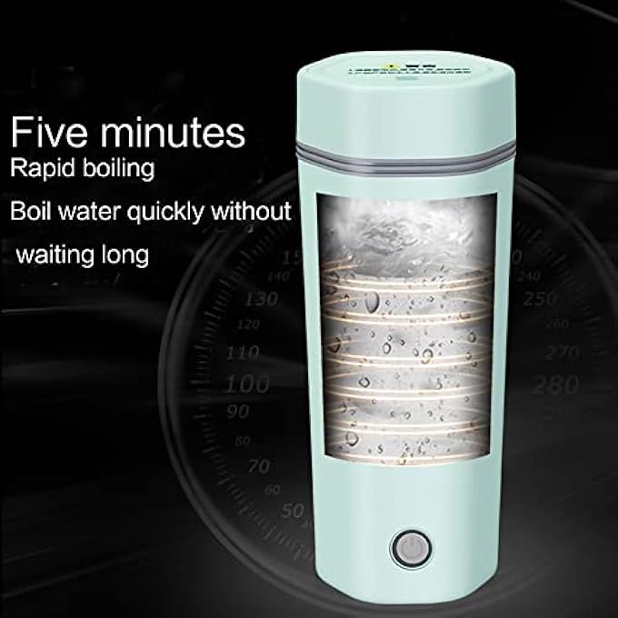 Eacam Electric Travel Kettle Small Portable Kettle For Boiling Water 350Ml Travel Beaker Tea Kettle Hot Water Boiler Stainless Steel Automatic Shut Off For Making Tea Coffee Milk - Image 4