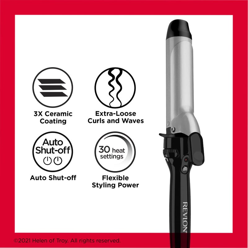 Revlon Perfect Heat Triple Ceramic Curling Iron | For Silky Smooth Loose Curls (1-1/2 in) - Image 5