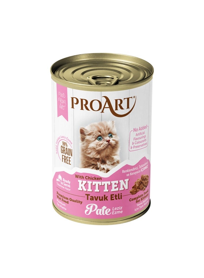 PROART Kitten Pate With Chicken 400g - Image 1
