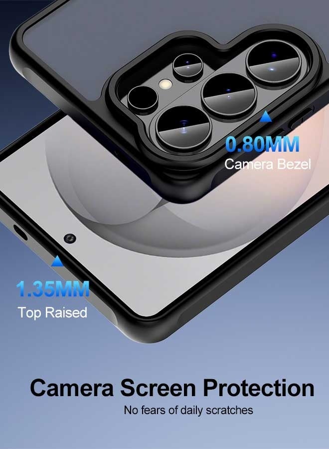 Tersely Magnetic Case for Samsung Galaxy S26 Ultra 5G, Compatible with MagSafe, Translucent Matte Ultra Slim Shockproof Anti-Slip Protective Phone Cover - Black - Image 5