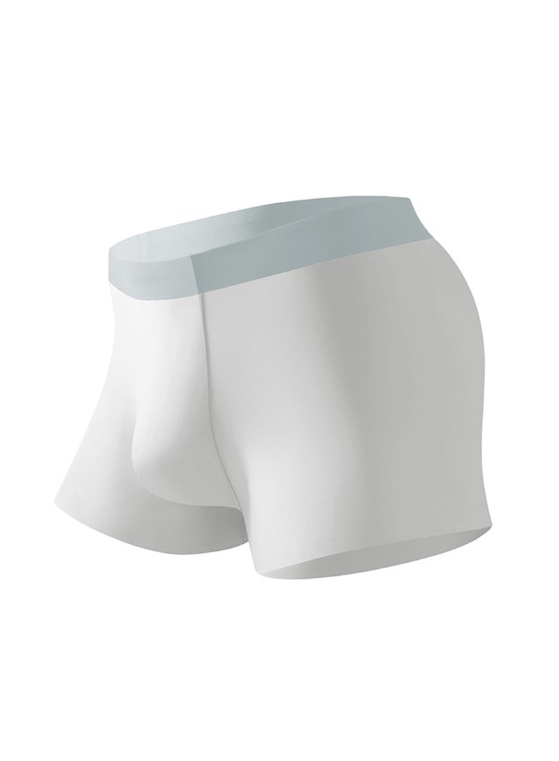 Men's Underwear Seamless Ice Silk Ultra Thin Breathable Quick Dry Antibacterial High Elastic Comfortable U Shaped Convex Boxer Brief for Male  - Image 1