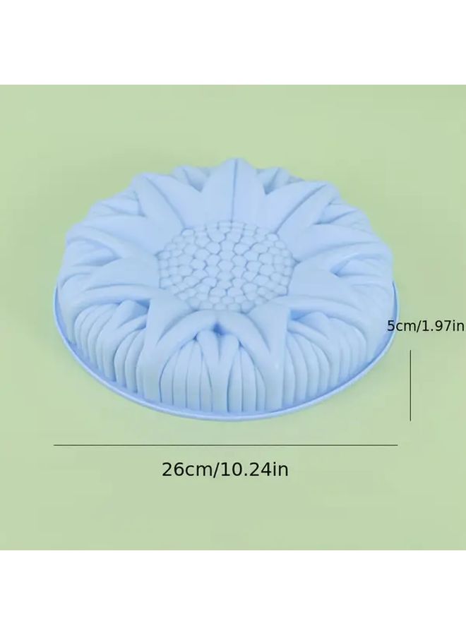 قالب كعكة عباد الشمس كبير من السيليكون غير لاصق ومرن، لون عشوائي - Image 3