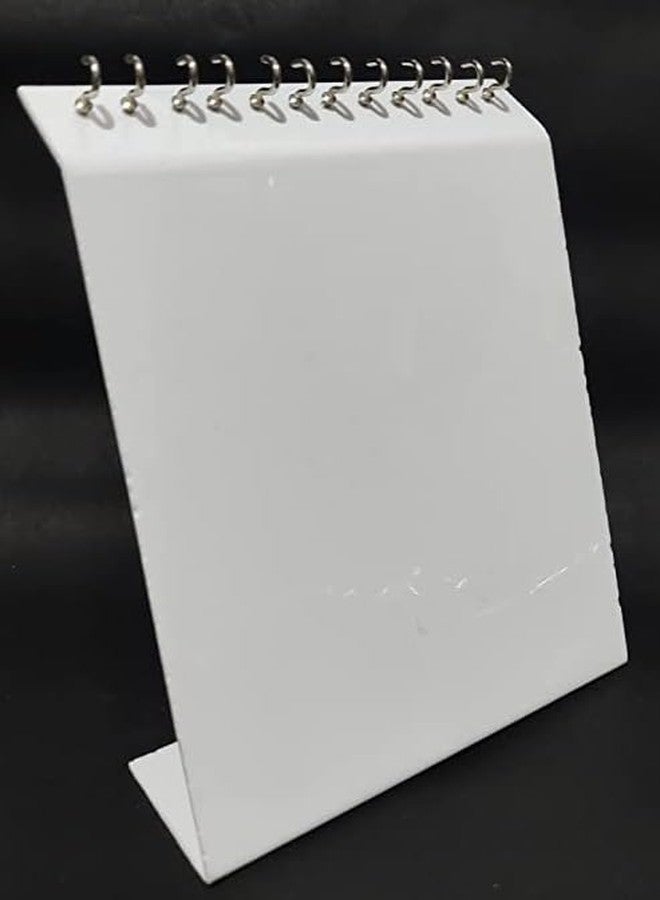 morel ACRYLIC CHAIN DISPLAY STAND, PENDANT LONG NECKLACE JEWELLERY HOLDER FOR STORE SELLING, CHAIN JEWELRY RACK ORGANIZER FOR HOME OR SHOP SHOW. PACK 1 (WHITE, 27CM BIG) - Image 1